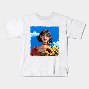 Ann sunflowers Kids T-Shirt